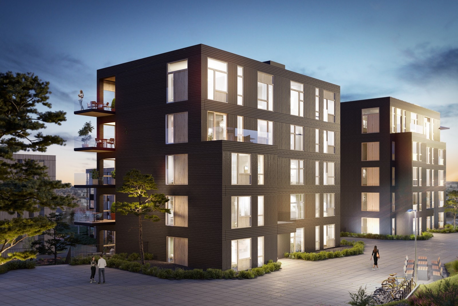 Fasade med vedlikeholdsfri kledning (illustrasjonsfoto) Galleribilde