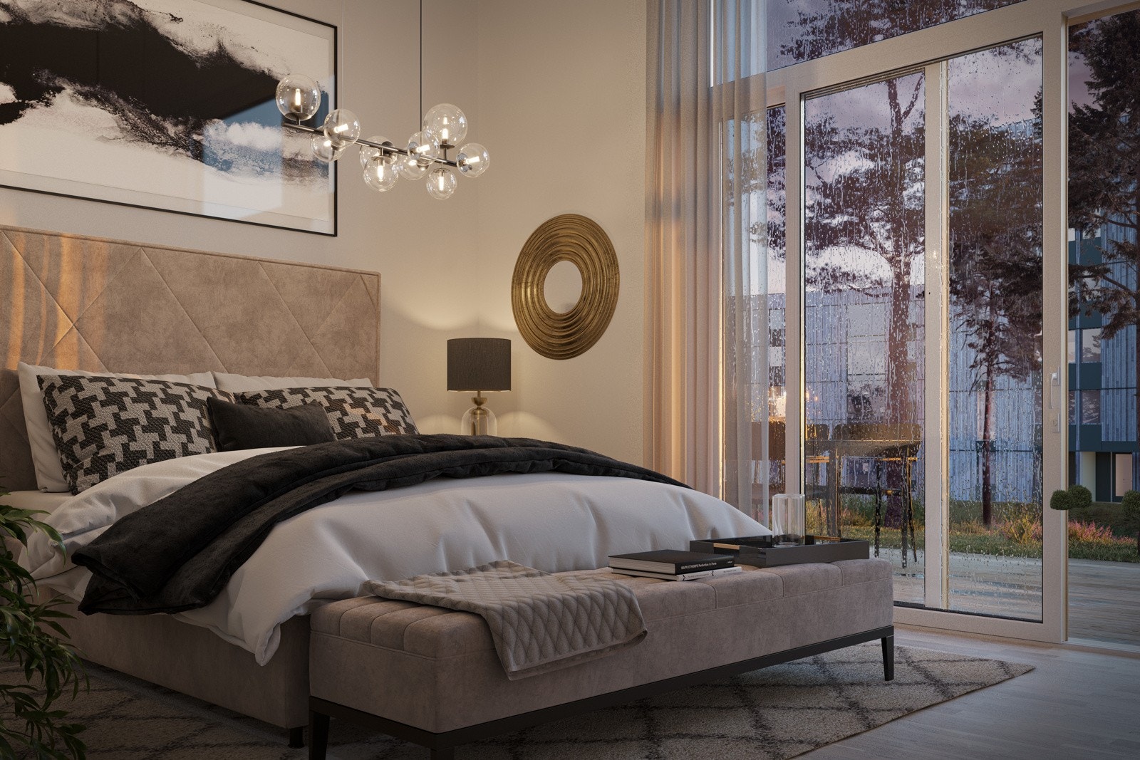 Store vindusplater og private uteplasser (illustrasjonsfoto) Galleribilde