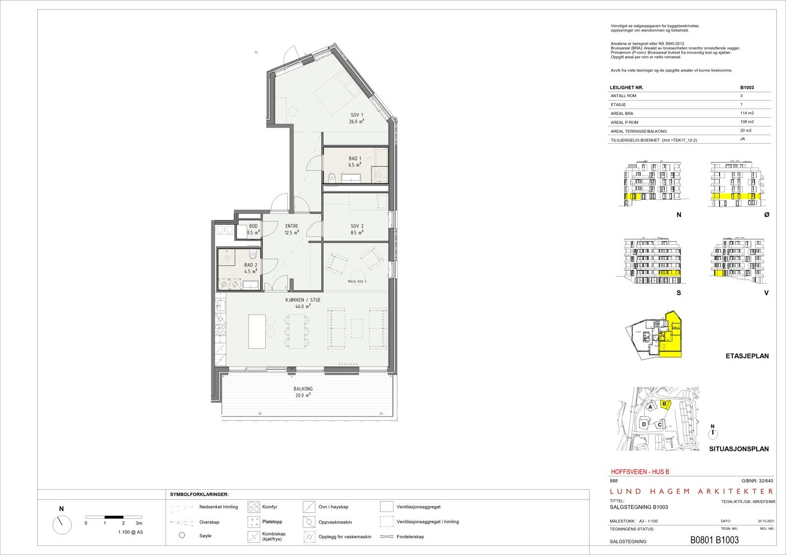 B0801 B1003 - SALGSTEGNING B1003 Galleribilde