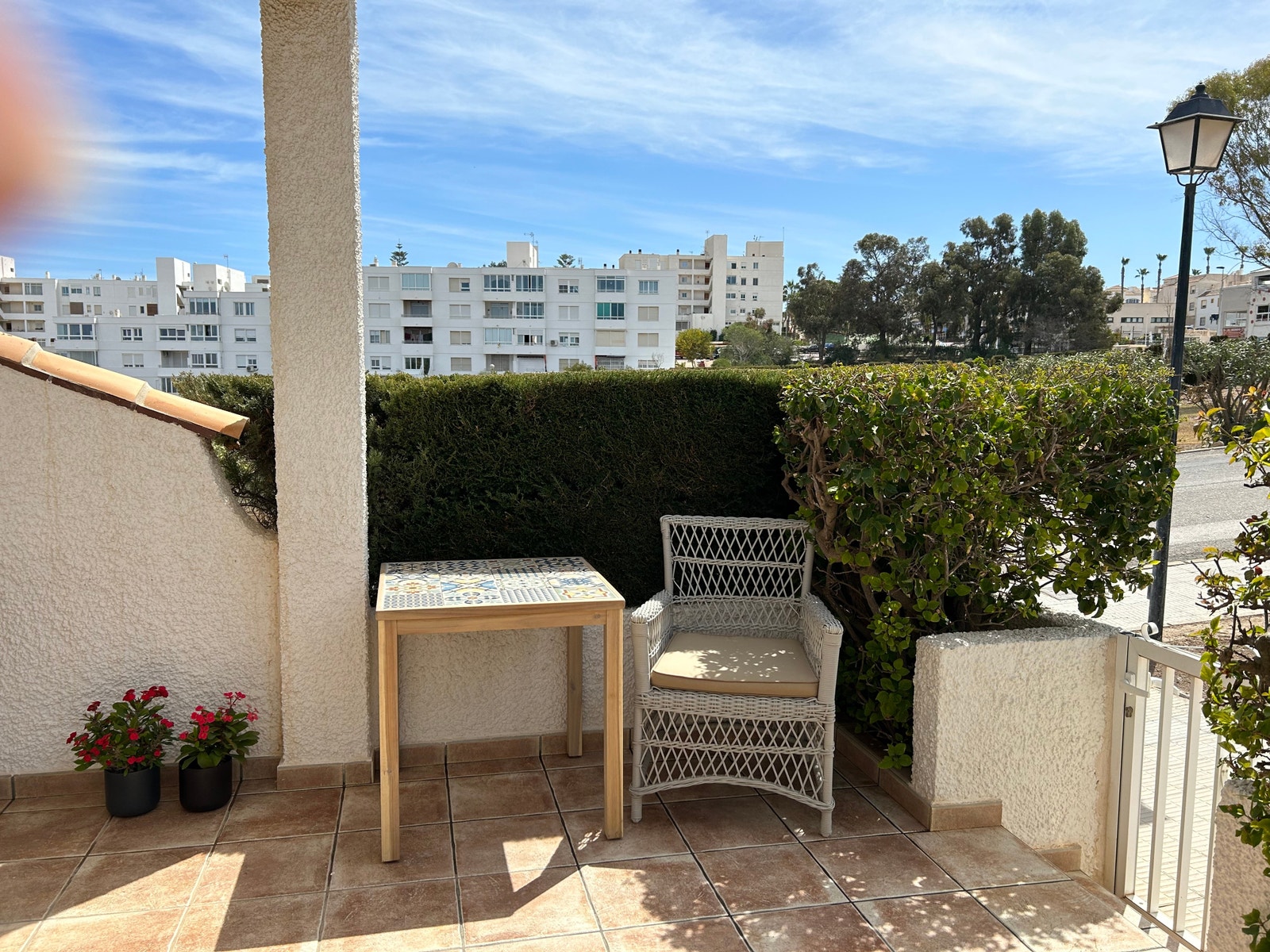 Gode solforhold på markterrassen. Galleribilde