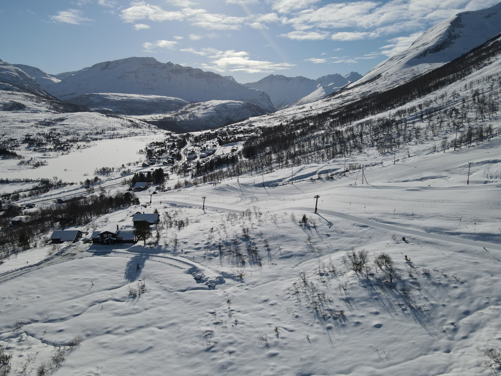 Hyttene får ekte ski-in/ski-out! Galleribilde