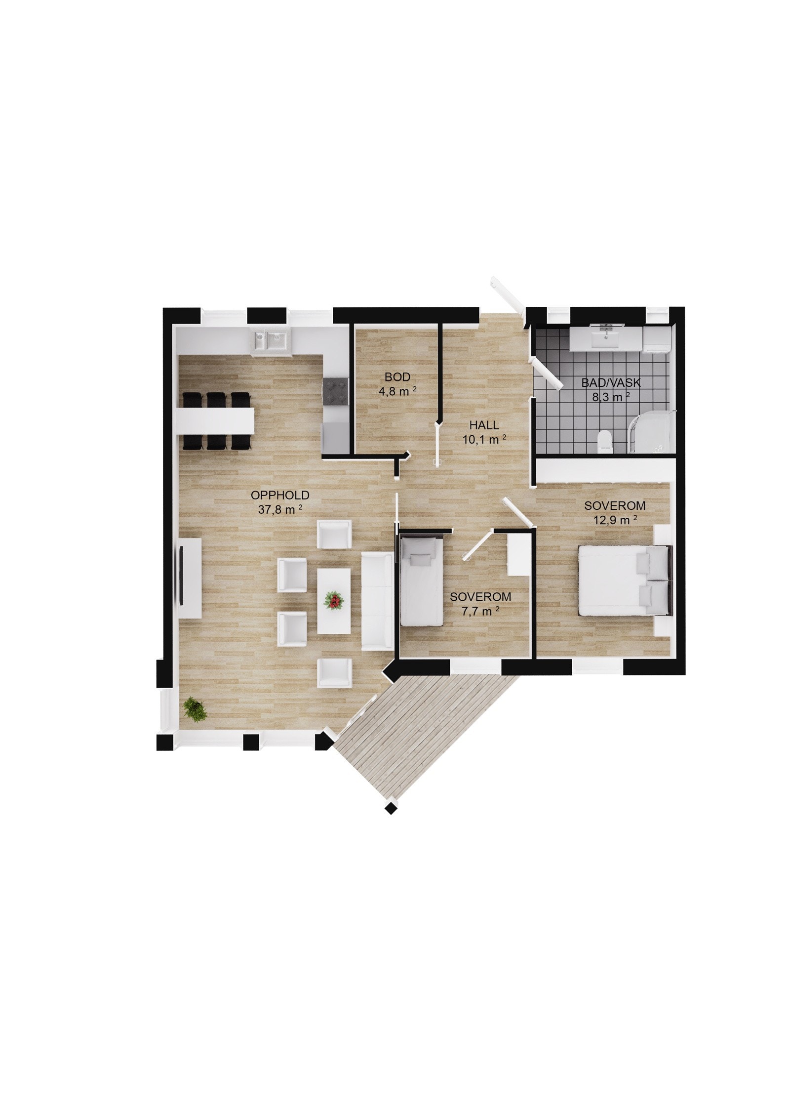 Leilighet 2B - 1.Etasje Galleribilde