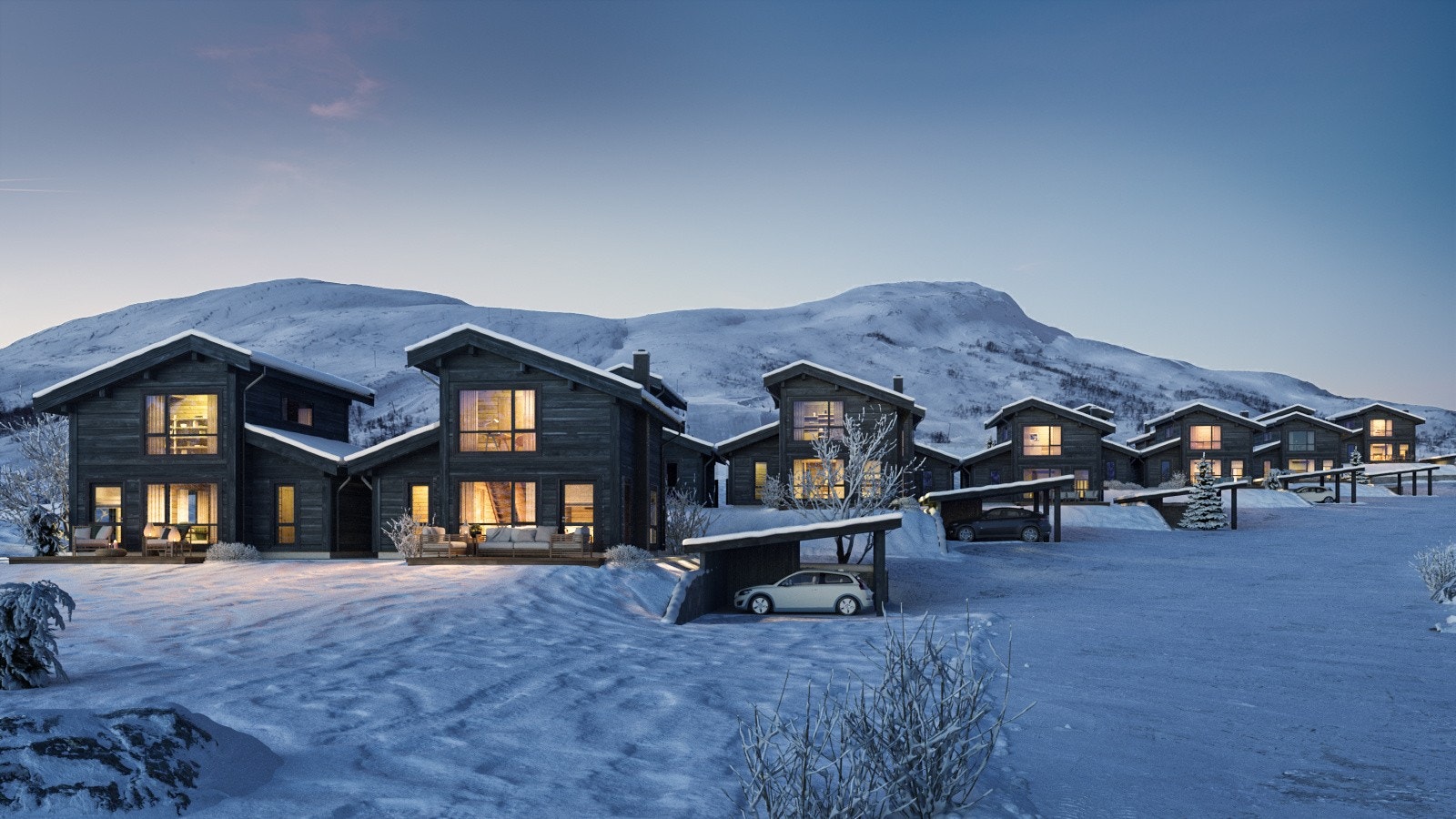 Velkommen til Fjellsætra Alpin Lodge - Et nytt fritidsboligprosjekt bestående av 12 frittstående hytter i hjertet av Sunnmørsalpene! (illustrasjonsfoto) Galleribilde