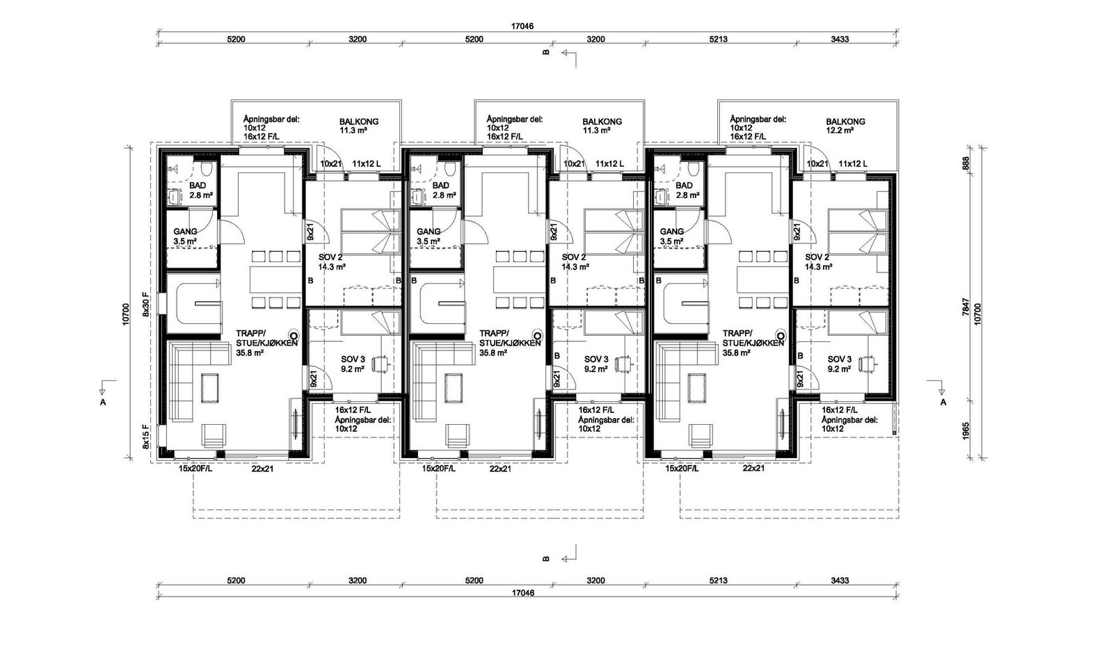 Plantegning 2.etasje Galleribilde