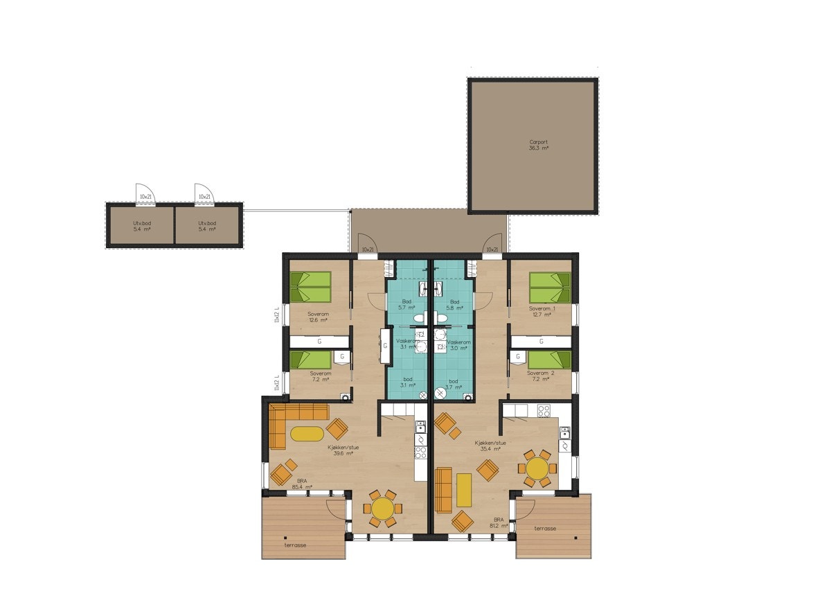 Etasjeplan Galleribilde