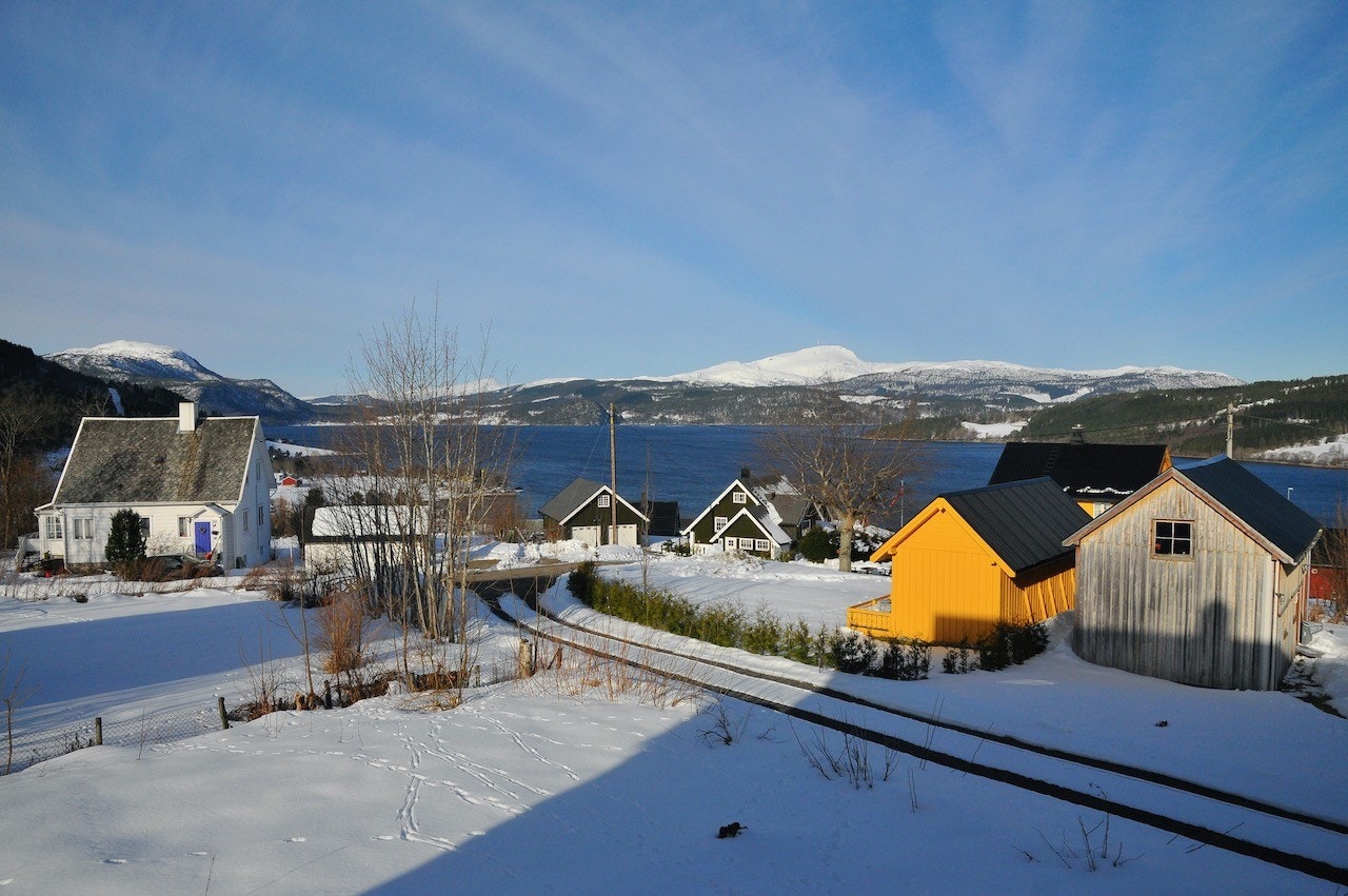 Vinterutsikt fra stuen Galleribilde