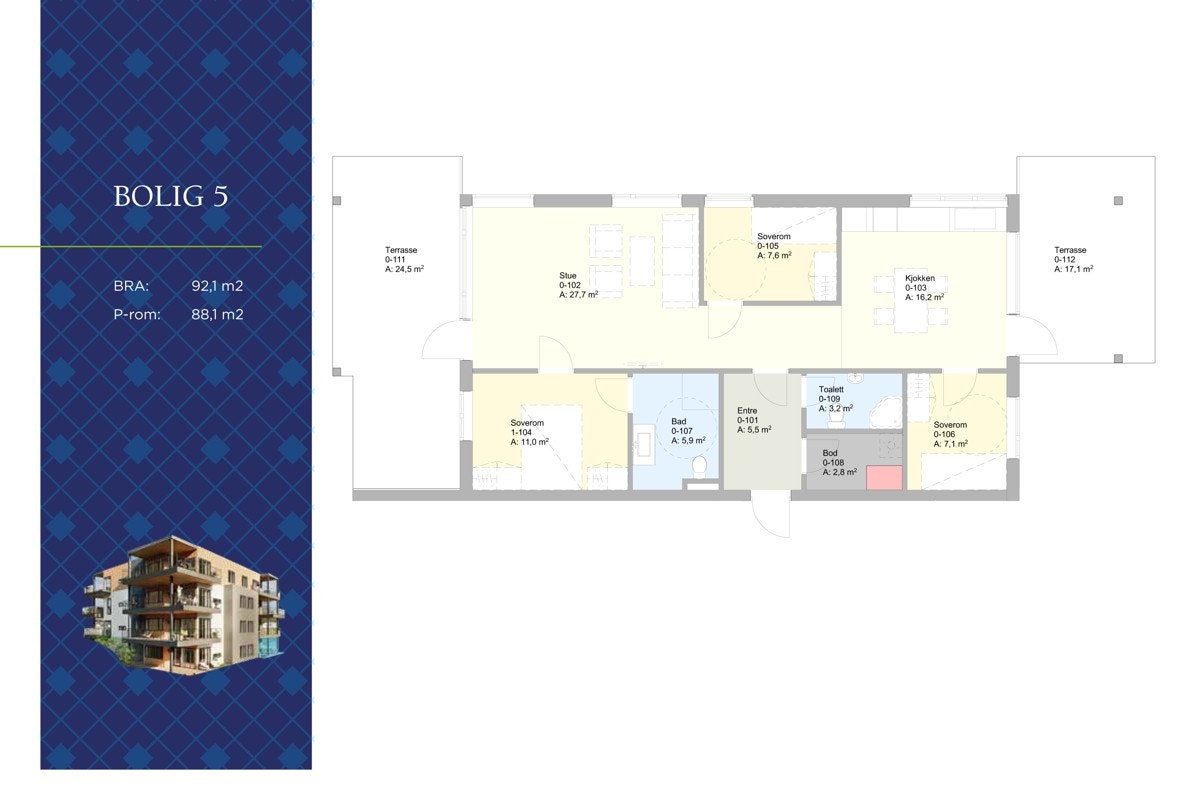 Brevik Terrasse bolig 5 Galleribilde