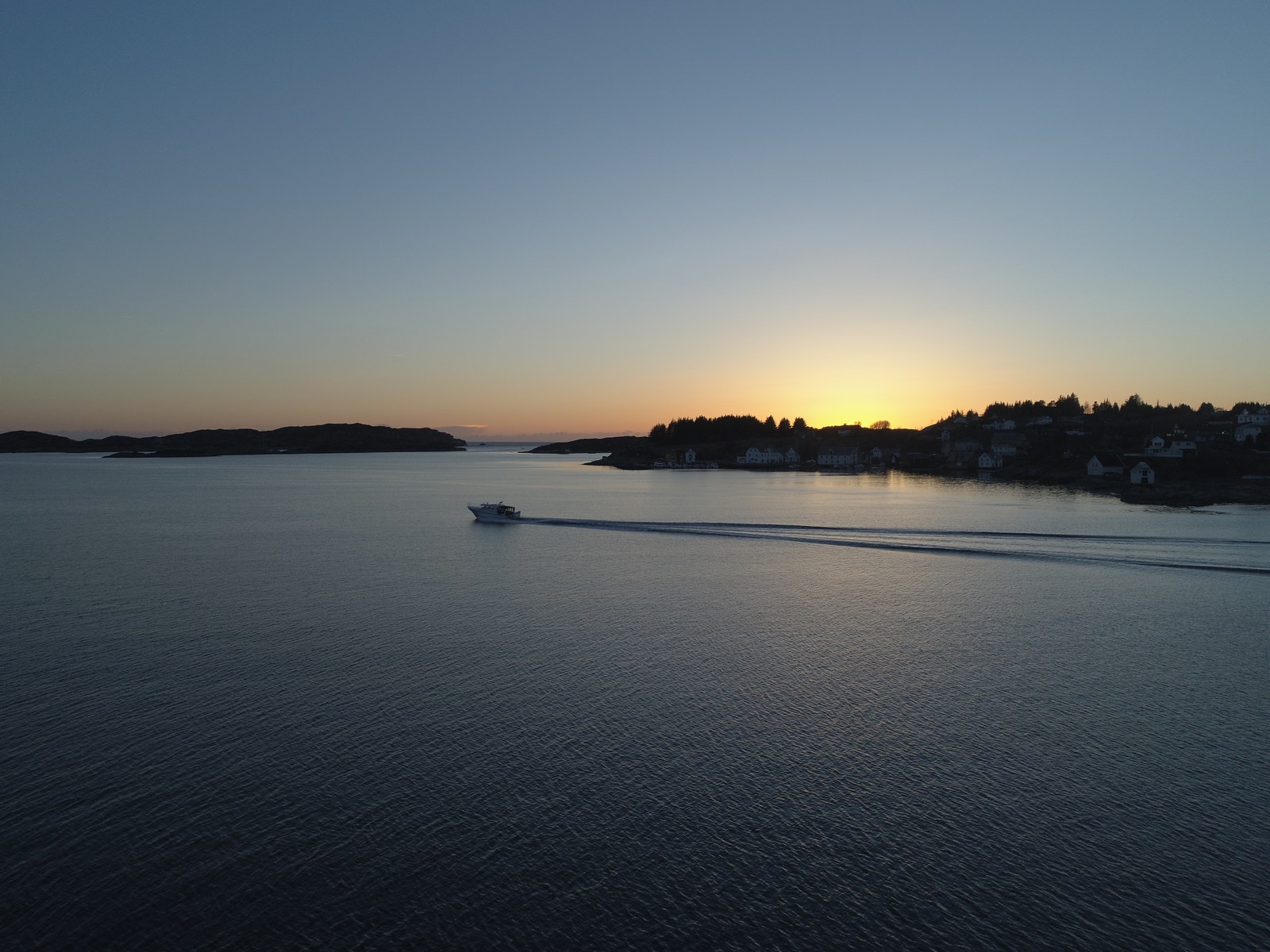 Nydelig solnedgang fra Døscherholmen Galleribilde