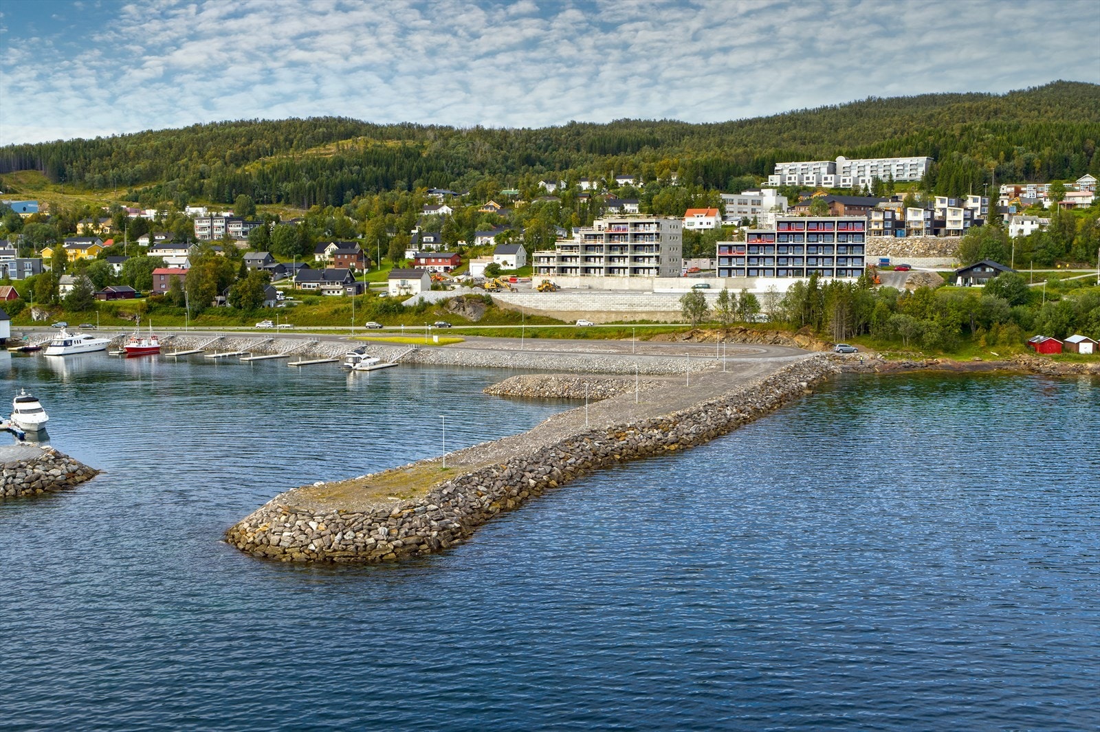 Vakker beliggenhet ved havet Galleribilde