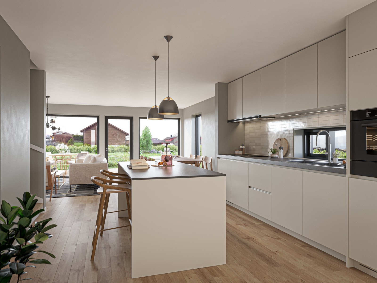 Her får en 4 til 5 soverom, stor stue/ kjøkken løsning, gode kvaliteter som royalimpregnert kledning. Galleribilde