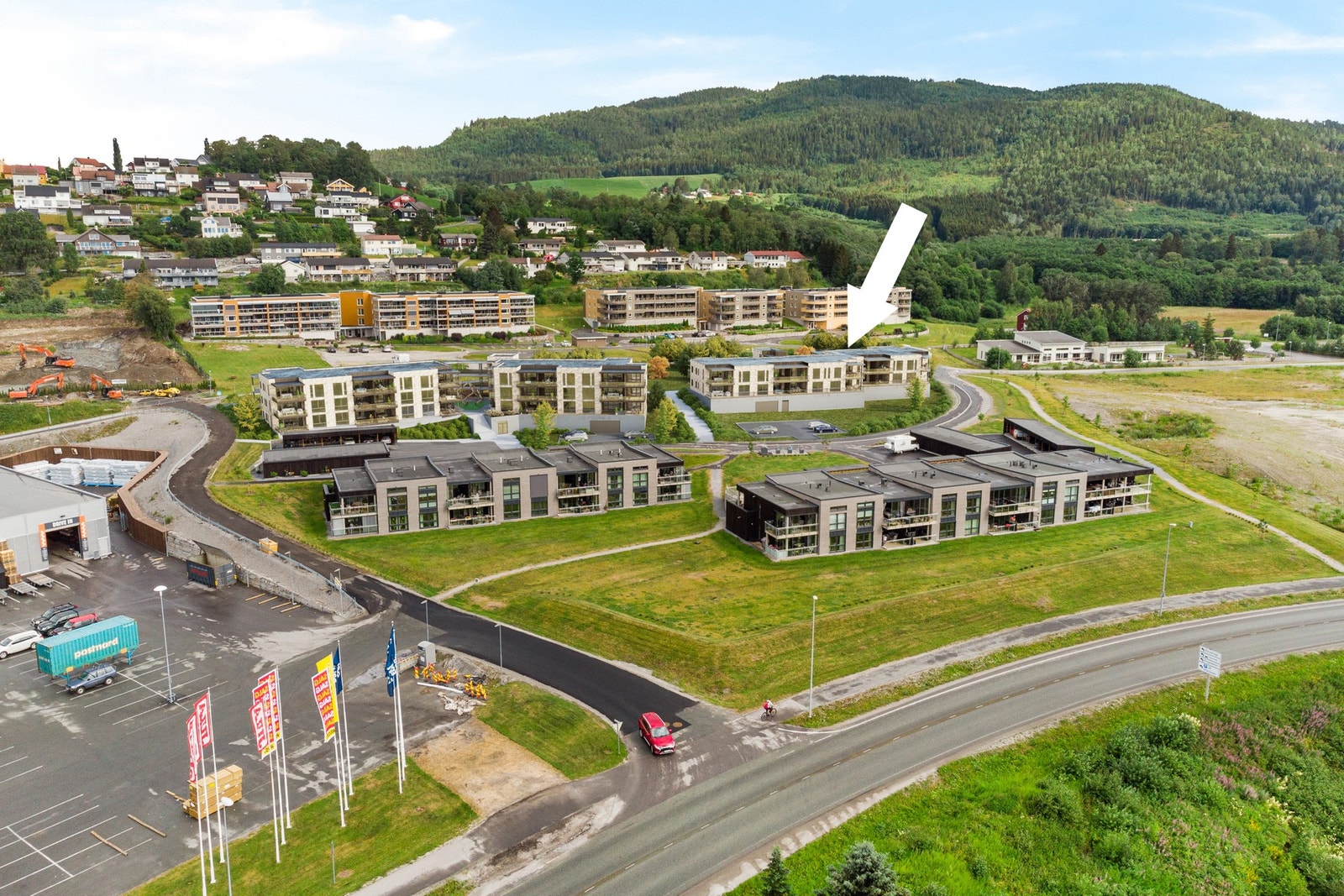 Sanden trinn 2 hvit pil Galleribilde