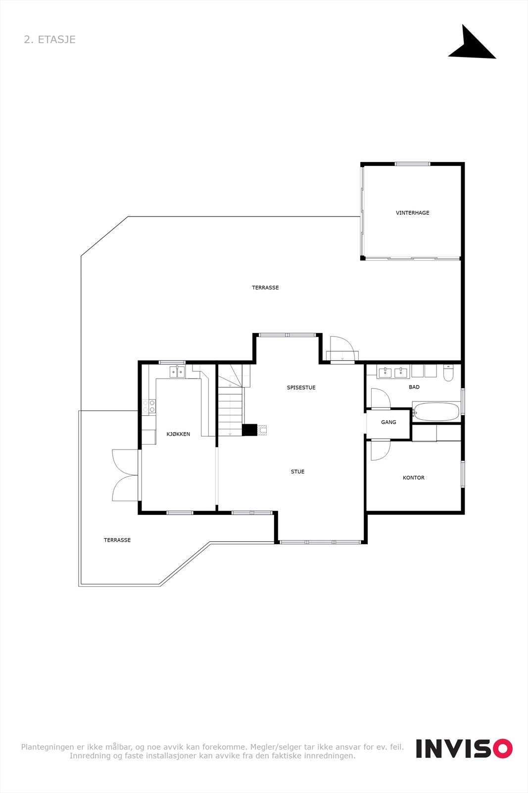 Plantegning hovedplan Galleribilde