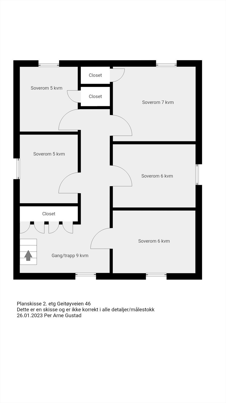 Plantegning 2 etasje Galleribilde