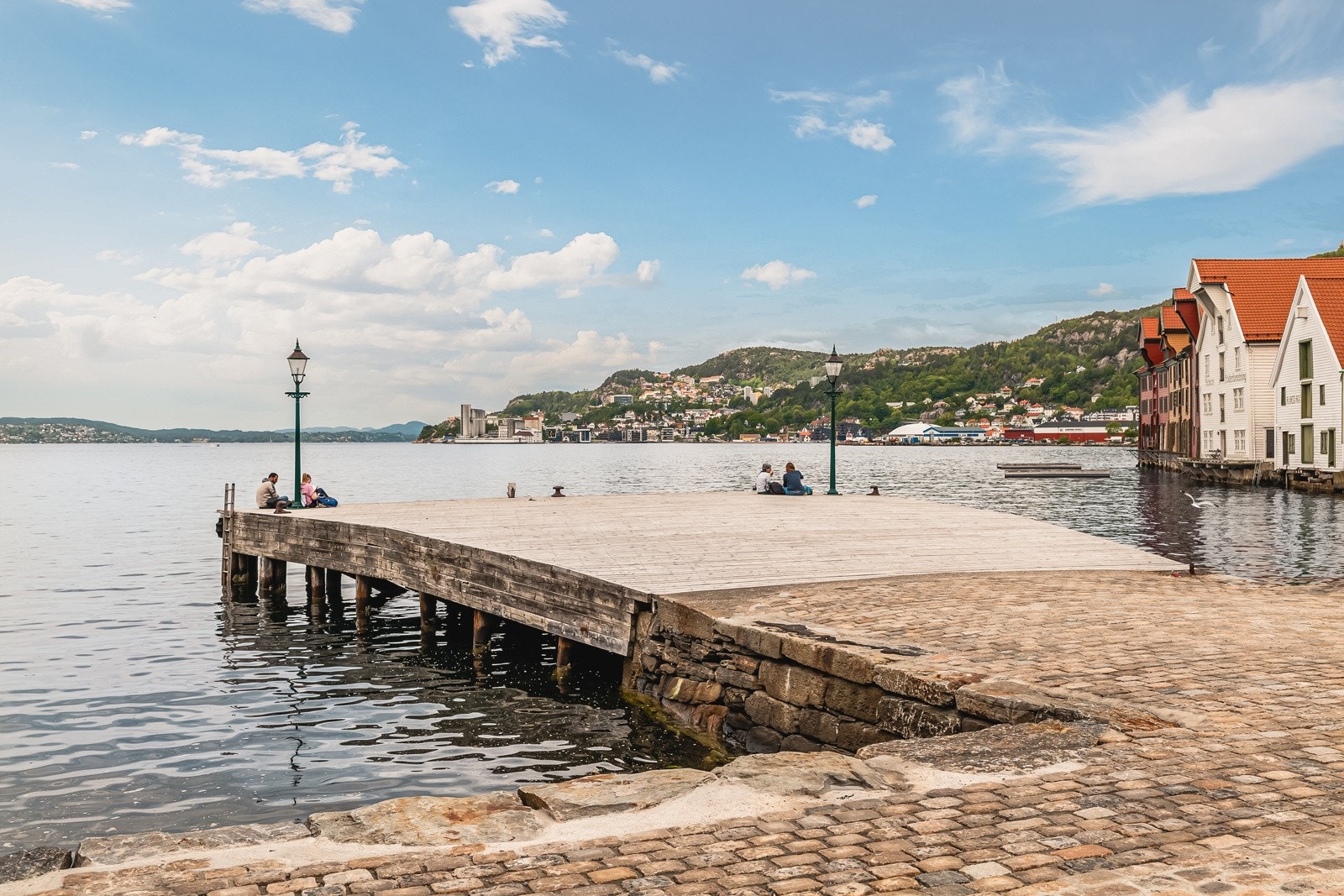 Om sommeren er det kort avstand ned til badebrygge Galleribilde