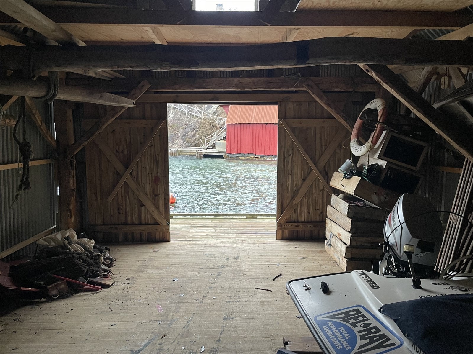 Naustet er på 32 kvm Galleribilde