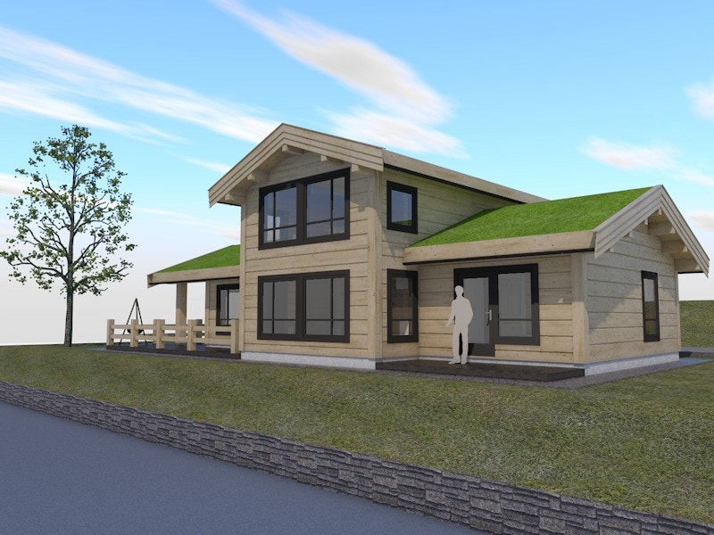 Her er hytte modell "Sara ". På denne tomten er det fullt mulig å velge hytte modell. Ta kontakt for ønske og pris Galleribilde