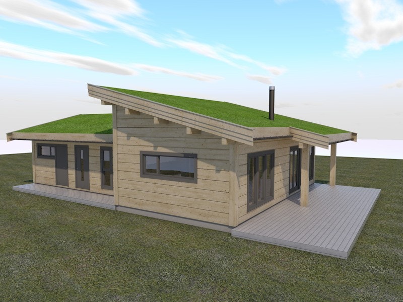 Her er hytte modell "Nora". På denne tomten er det fullt mulig å velge hytte modell . Ta kontakt for ønske og pris Galleribilde