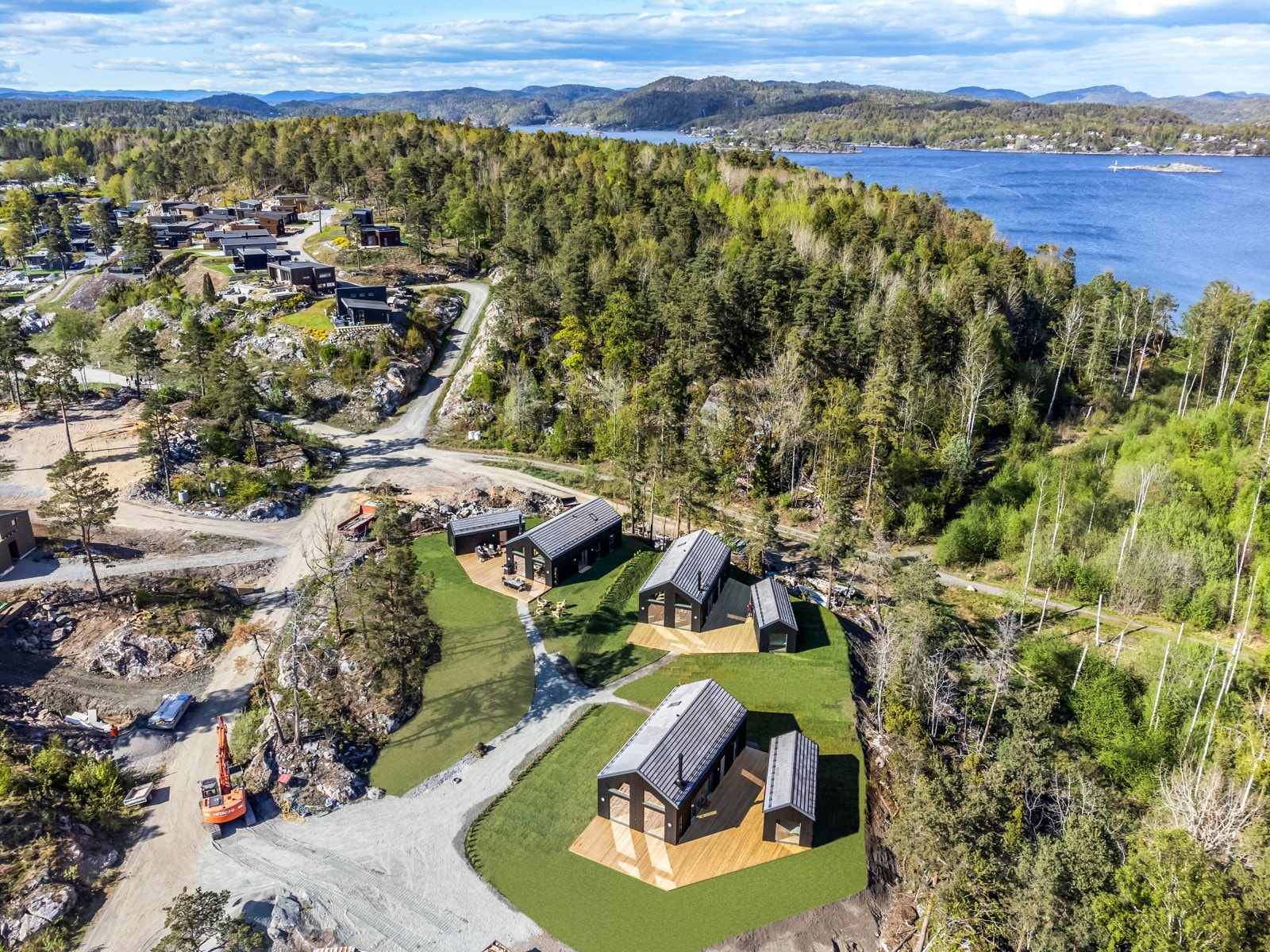 Ny og lekker hytte beliggende på Bjørkøya. Galleribilde