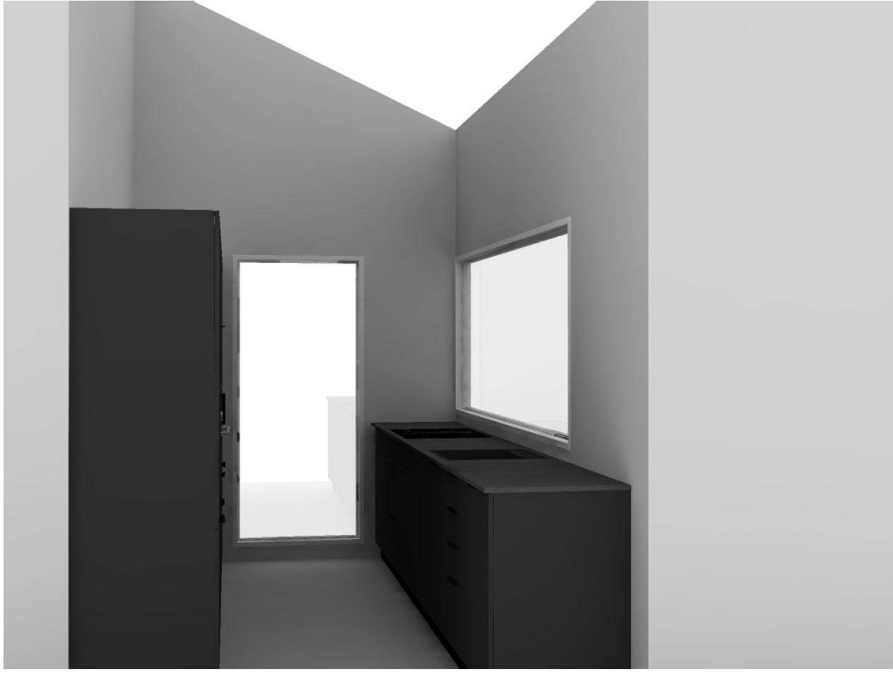 Illustrasjonstegning av kjøkken - Tegningene er kun ment som en illustrasjon og kan avvike fra ferdig leveranse Galleribilde