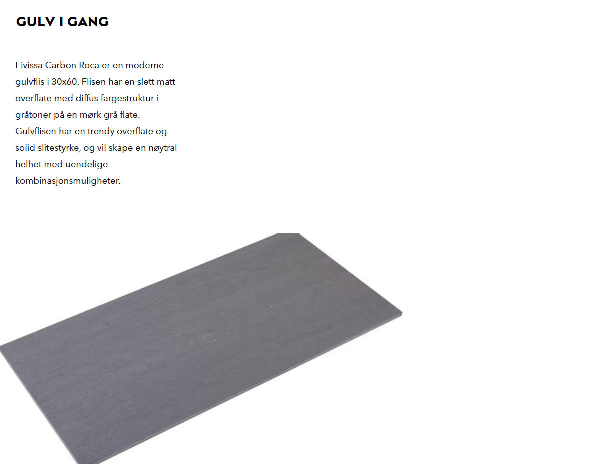 Illustrasjonstegning av flis i entré /gang Galleribilde