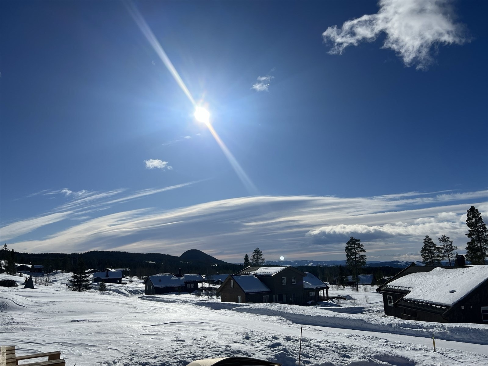 Bildet viser utsynet fra hyttetomten Galleribilde