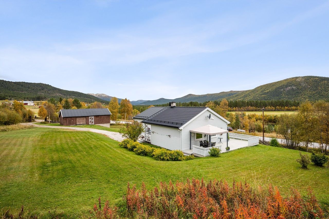 Stor eiendom med skogteiger og noe beite Galleribilde