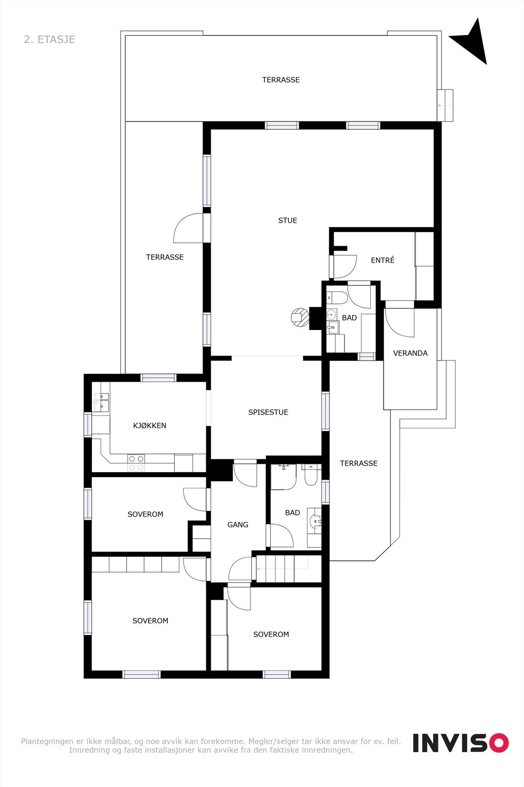 Plantegning hovedplan Galleribilde