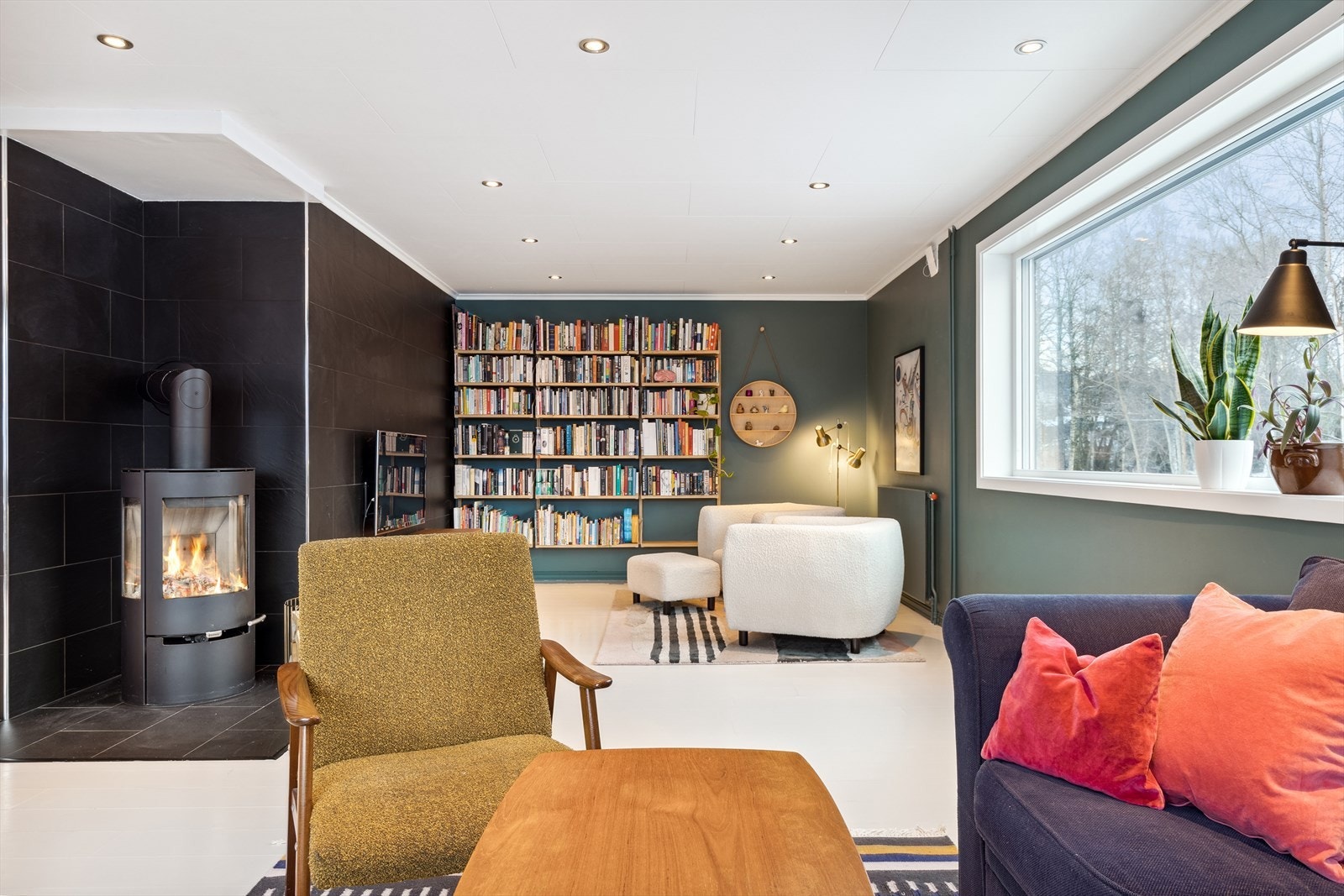 Takess med downlights i himling. Galleribilde