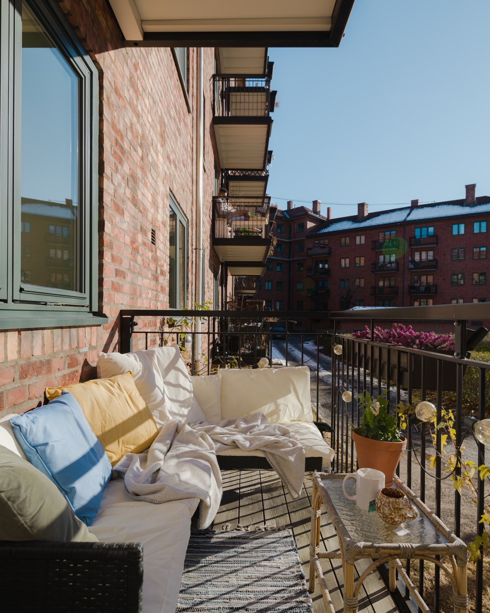 Nyt late sommerdager i egen solvegg. Galleribilde