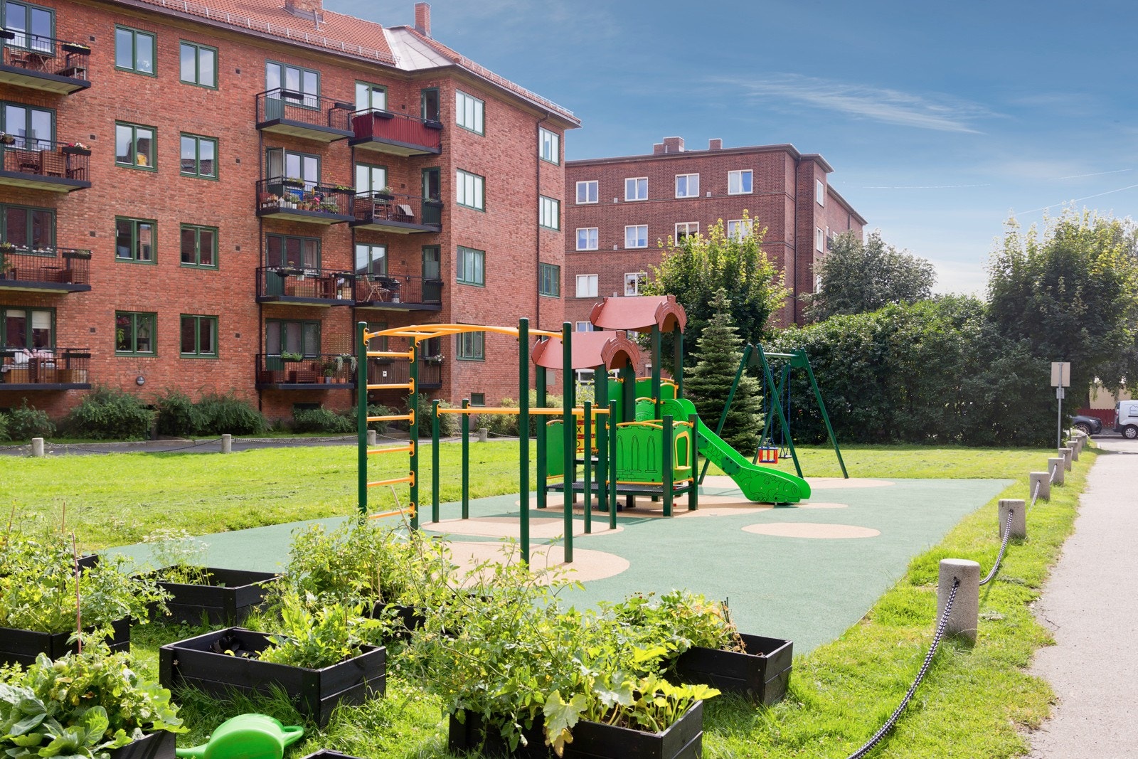 Ringgatens byggeselskap ll er en grønn lunge i asfaltjungelen. Galleribilde