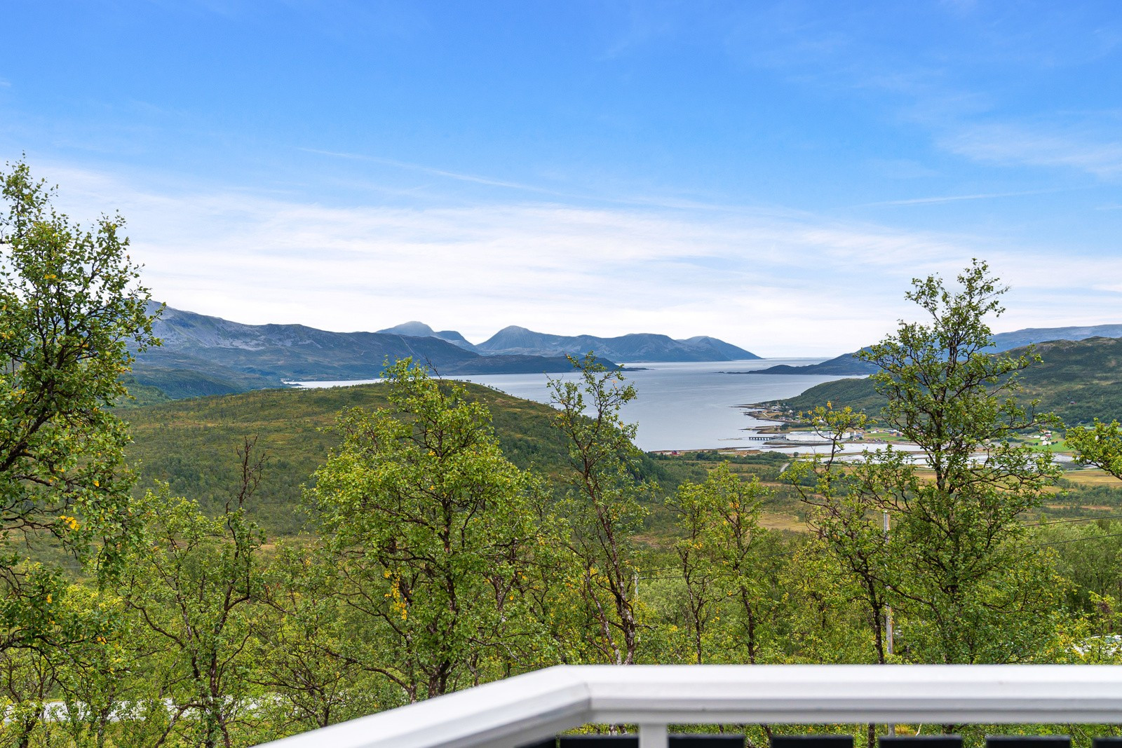 Utsikt mot fantastiske Dåfjorden.