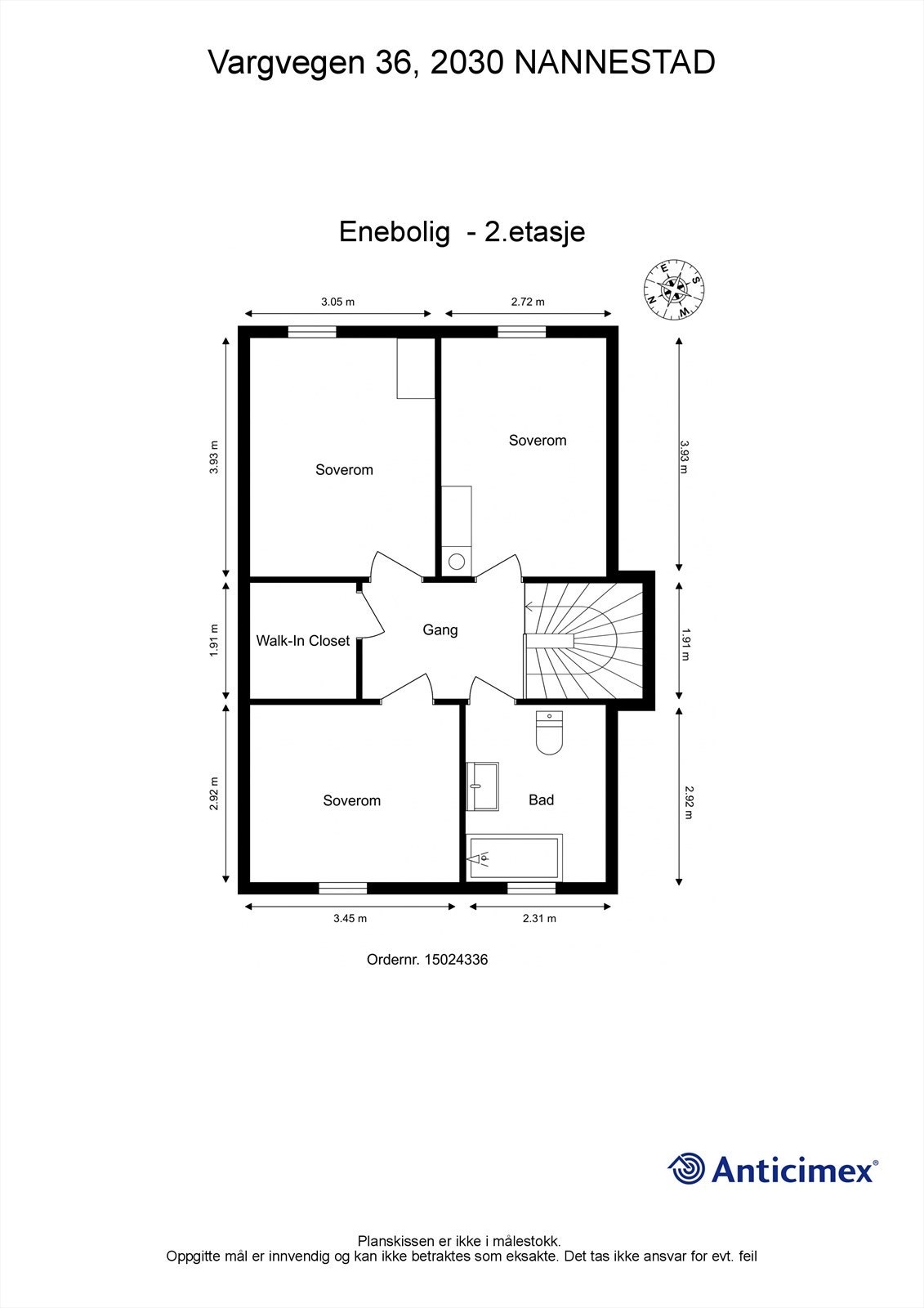 Plantegning 2. etasje Galleribilde