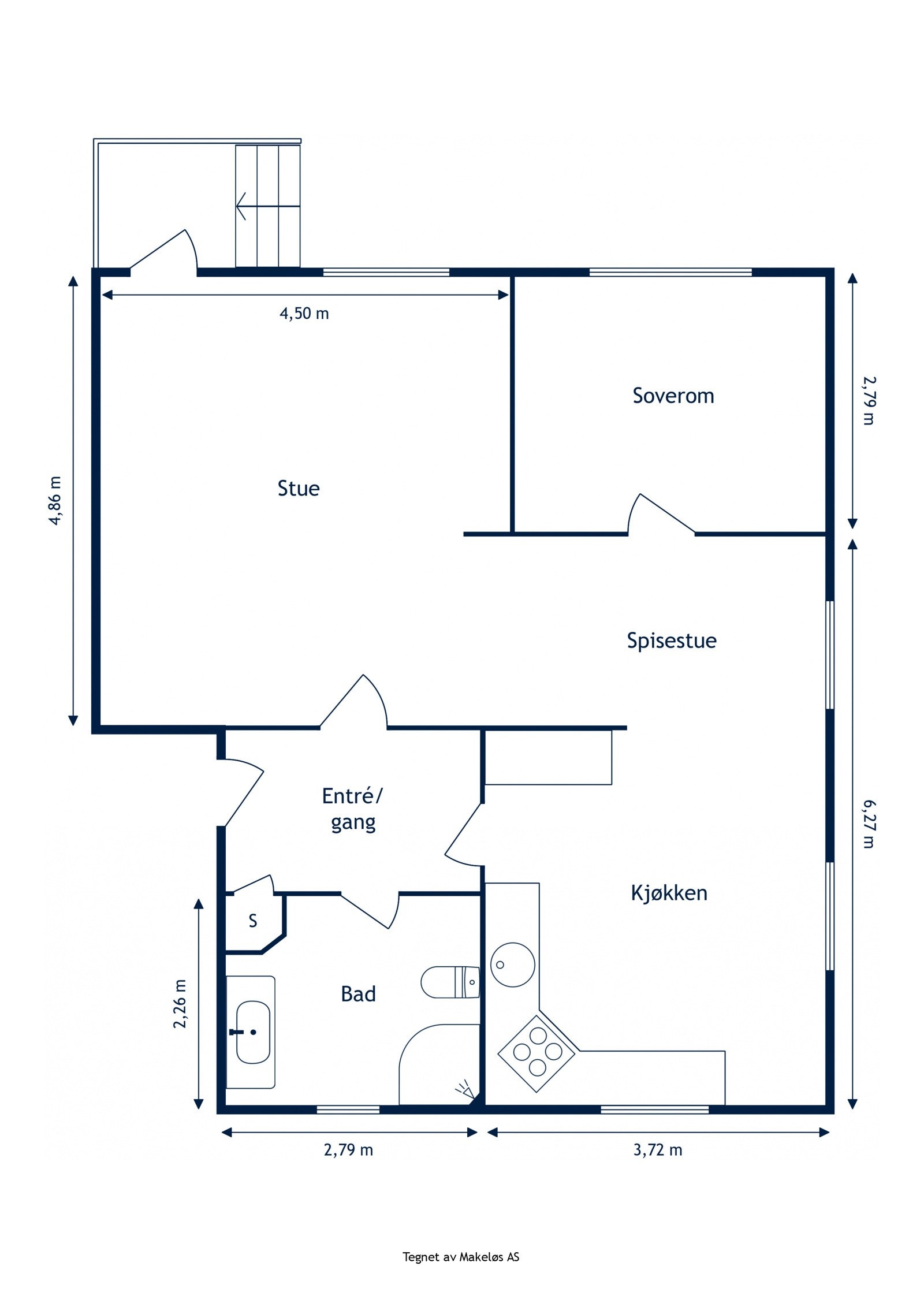 Plantegning 1.etasje. Galleribilde