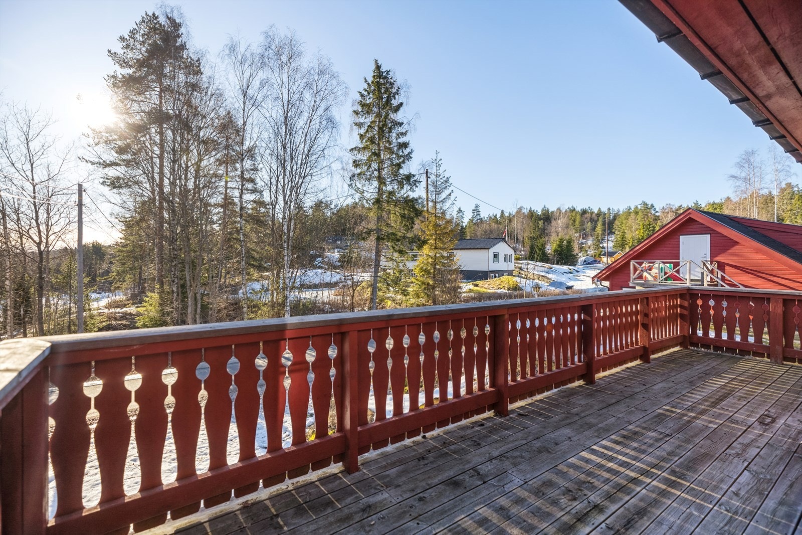 Balkongen utenfor hovedsoverommet. Galleribilde
