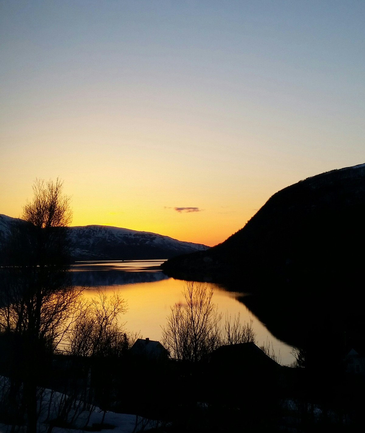 Området byr på fine solnedganger - et flott skue!