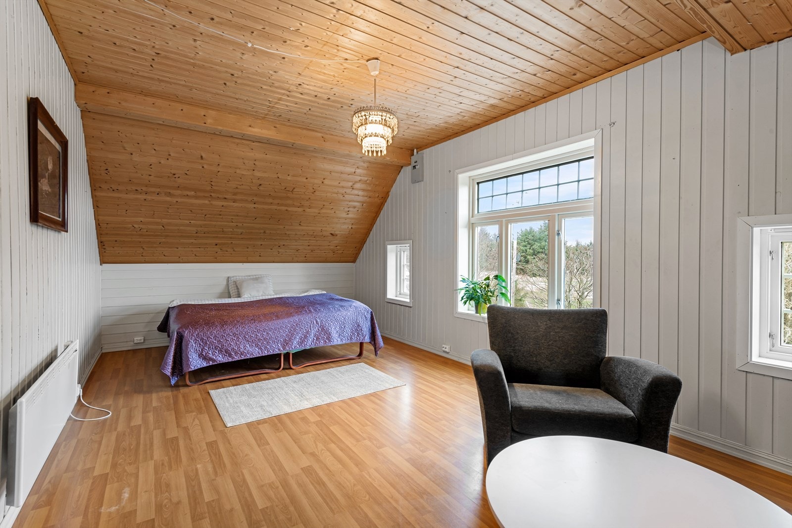 Alle de tre holder god størrelse med plass til stor seng og nattbord. Galleribilde