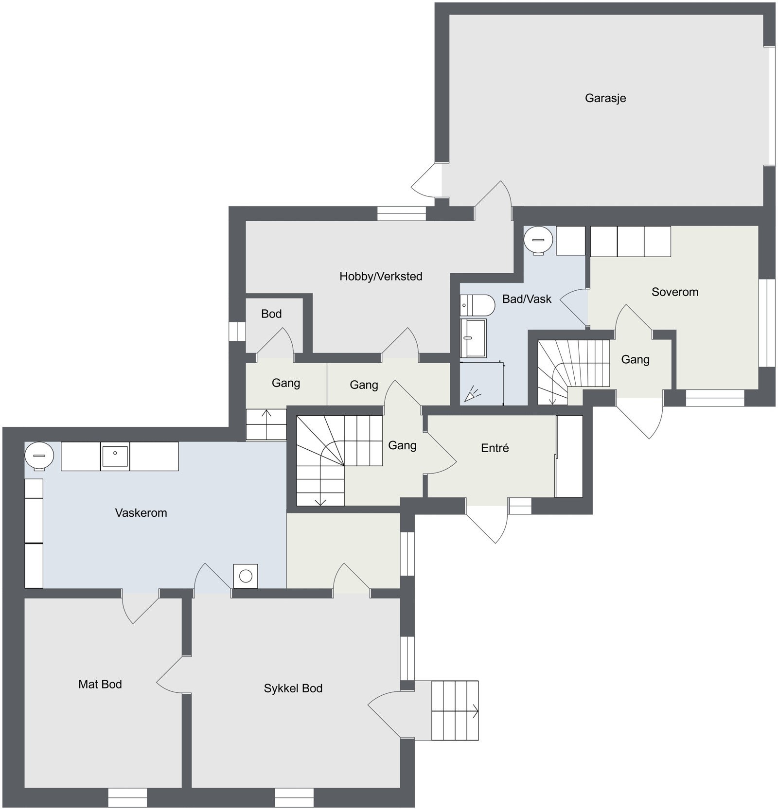 Plantegning Galleribilde