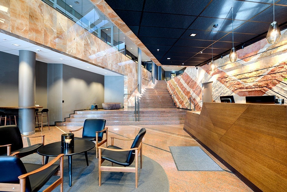 Nyoppusset resepsjonsområde Galleribilde