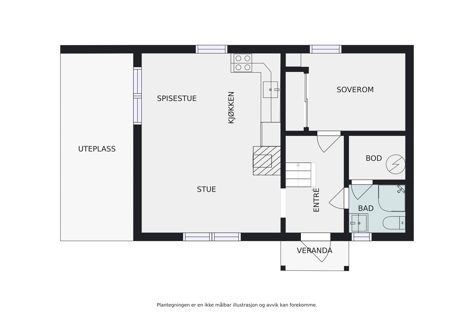 Plantegning Galleribilde