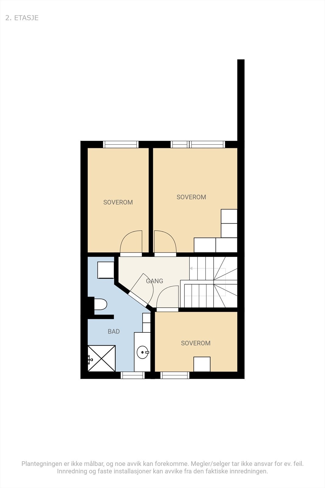 Plantegning 2.etasje. Galleribilde