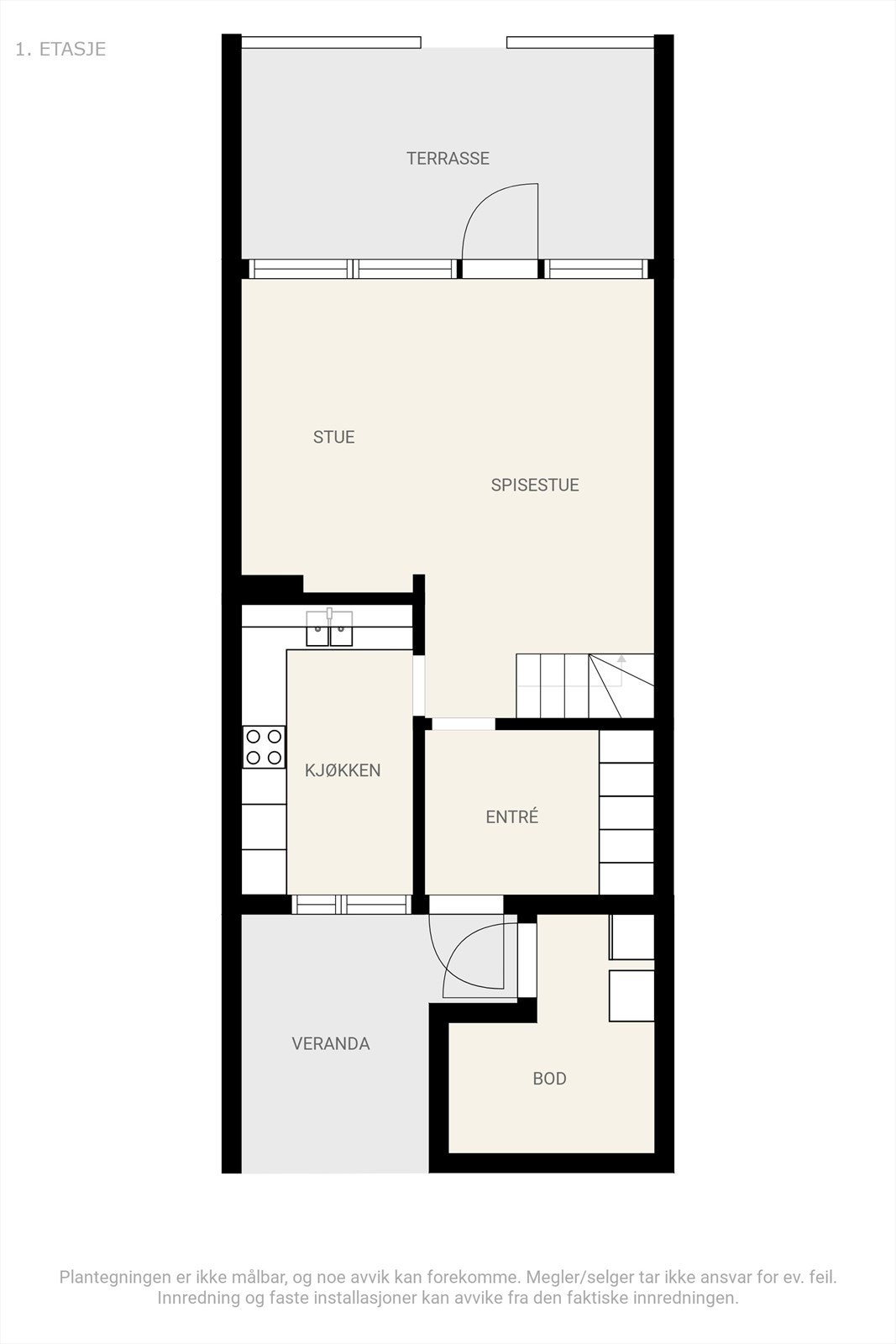 Plantegning 1.etasje. Galleribilde