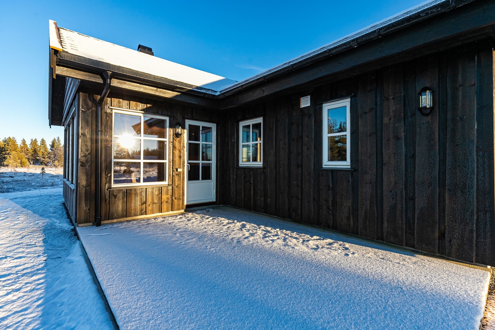 Fritidsboligen er estimert ferdigstilt Q1 2023. Galleribilde