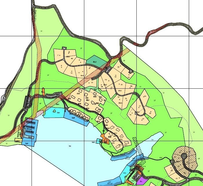 Oversikt over tomtenr. Galleribilde