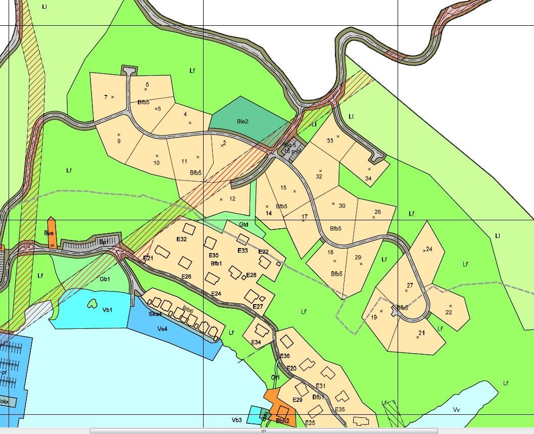 Oversikt over tomtenr. Galleribilde