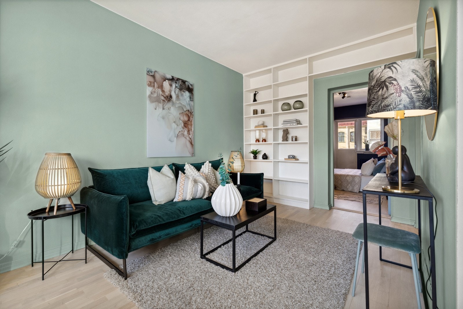 Stue med adkomst til soverom Galleribilde