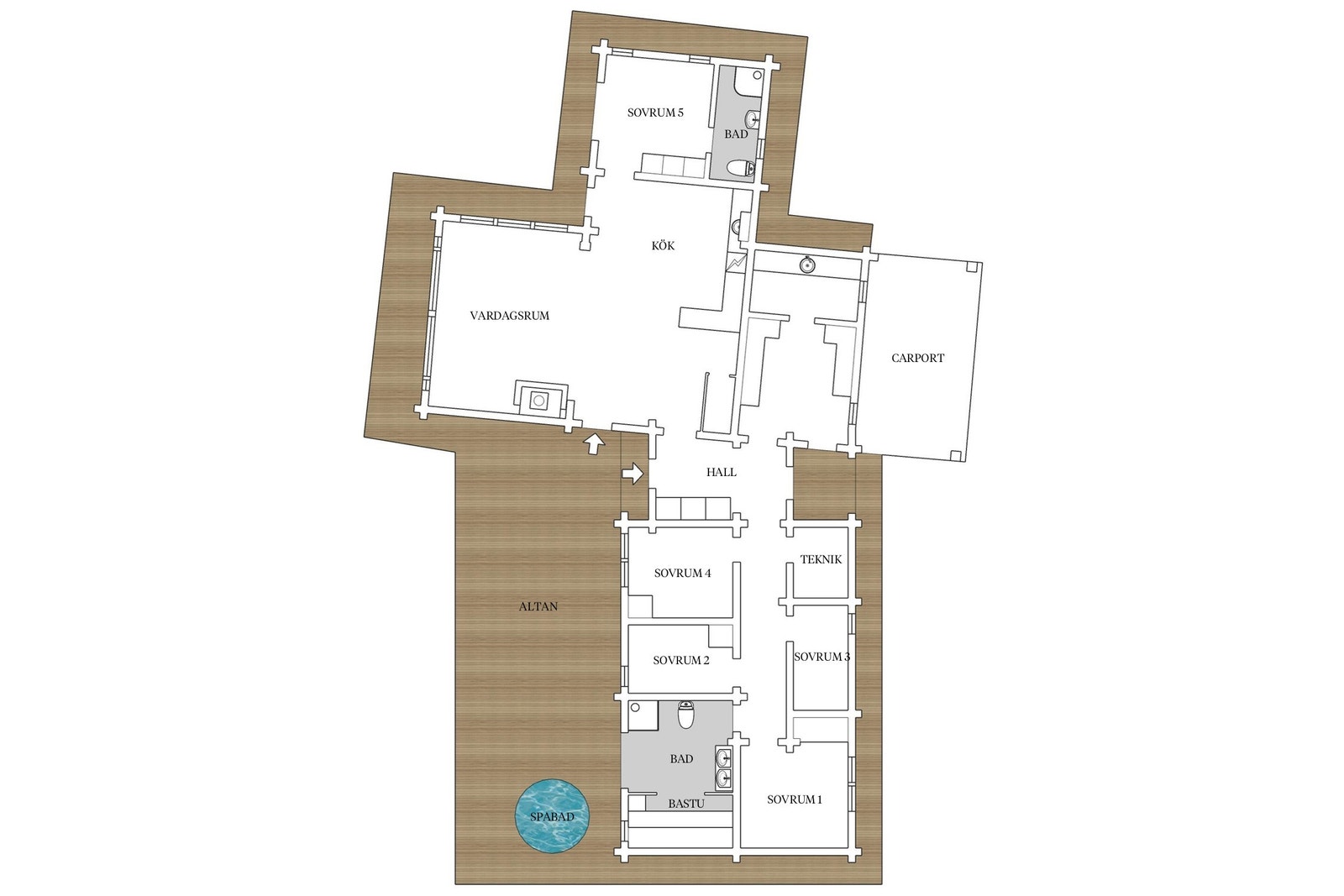 Planlösning Galleribilde