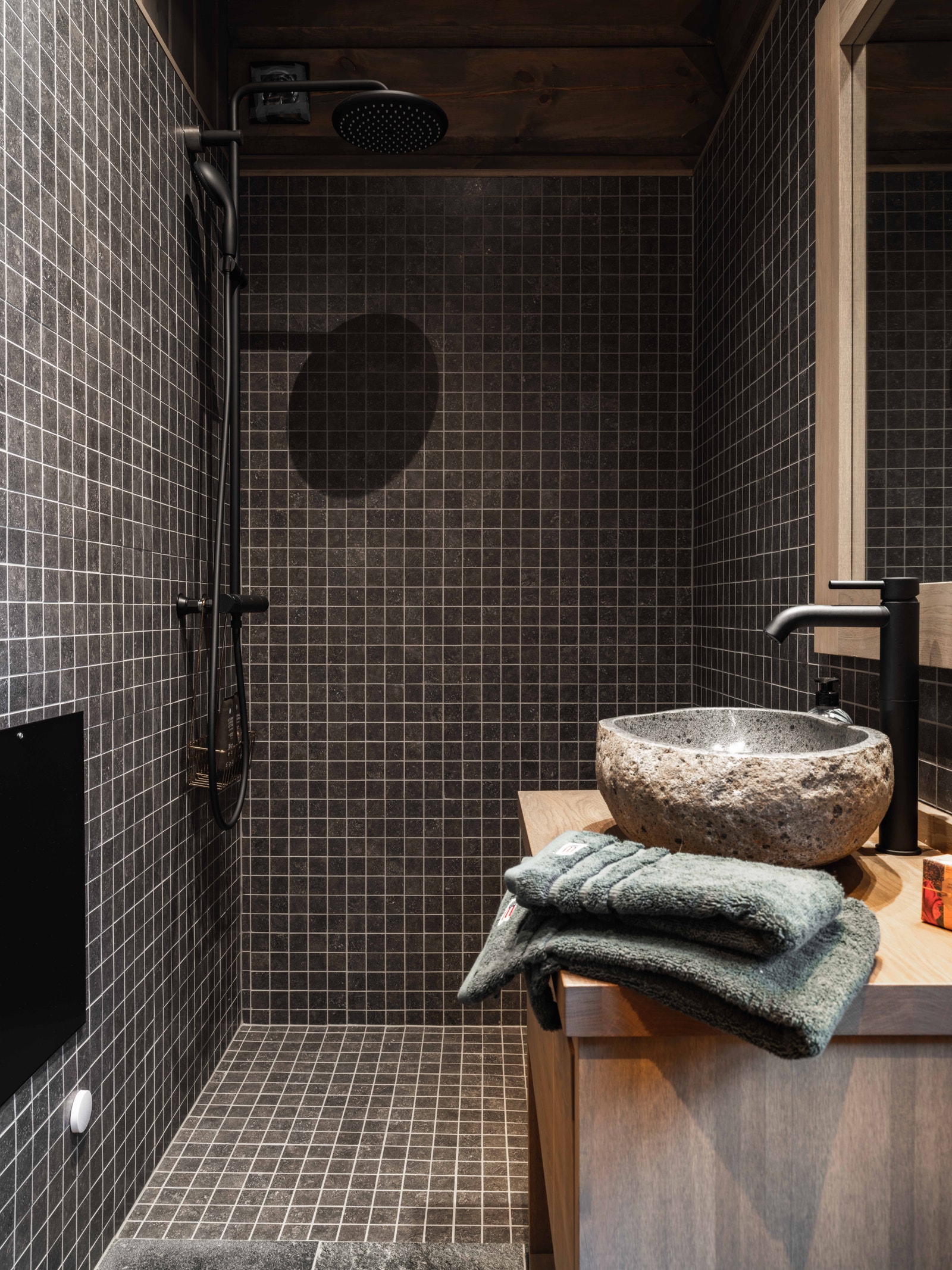 Badrum en suite med master bedroom Galleribilde