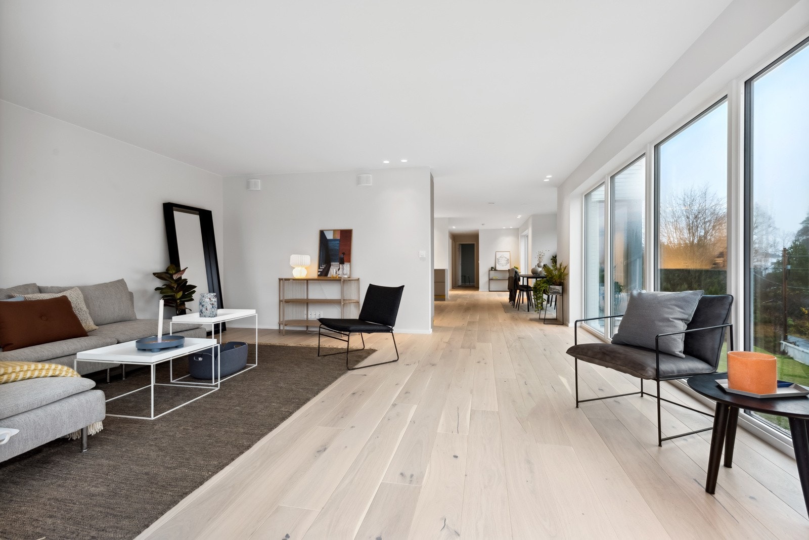 Det er vannbåren gulvvarme i alle rom Galleribilde
