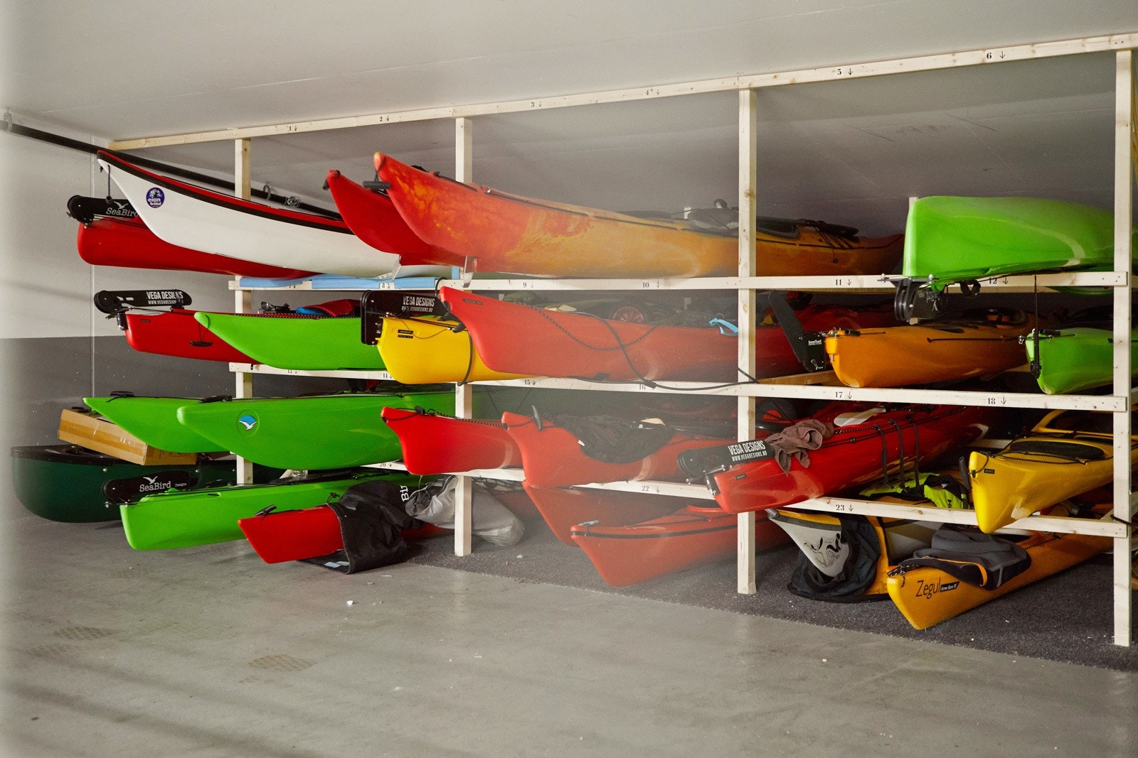 Sameiet har også kano/kajakker som kan bookes av beboerne. Galleribilde