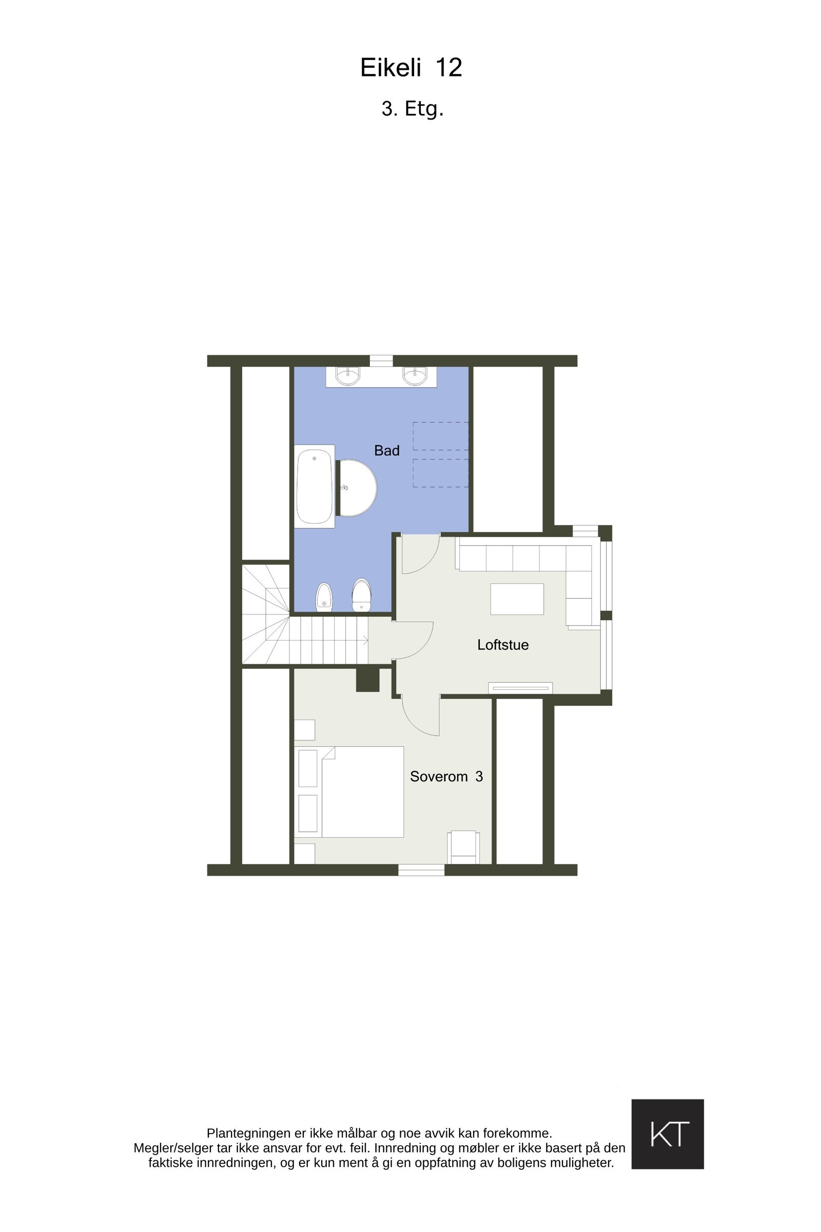 Plantegning 3 etg Galleribilde